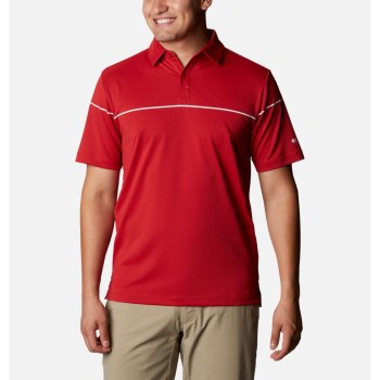 Columbia Omni-Wick Breaker Golf, Polo Rojos Para Hombre | 063127-WNE